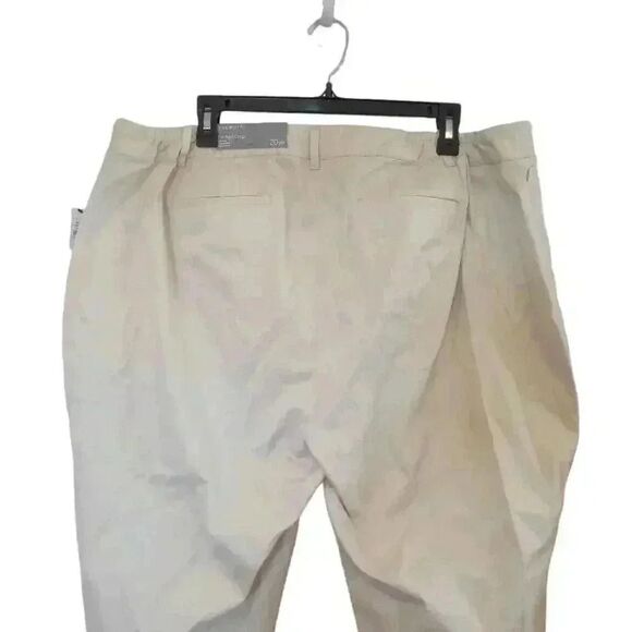 Talbots Women's Stone Ivory Cotton/Spandex Slim Leg Crop Length Sits at Waist Pe - Picture 7 of 14